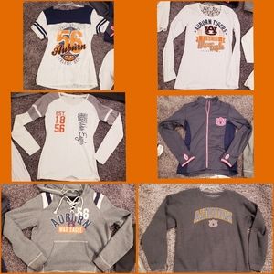 Lot of 6 Auburn Tigers War Eagles tops